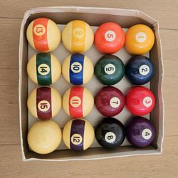 Billiard Balls Made In Belgium 