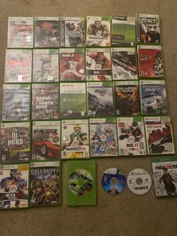 Xbox 360 Games  $5 Each 