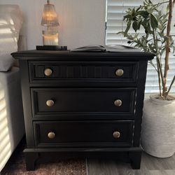 Modern Traditional Matte Black Wooden dresser