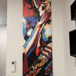 Modern Abstract Canvas Art – 60” x 20” – Bold Statement Piece