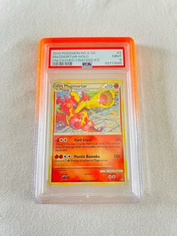 Pop 2 Magmortar Cracked Ice Holo PSA 9 Pokémon Card 2010