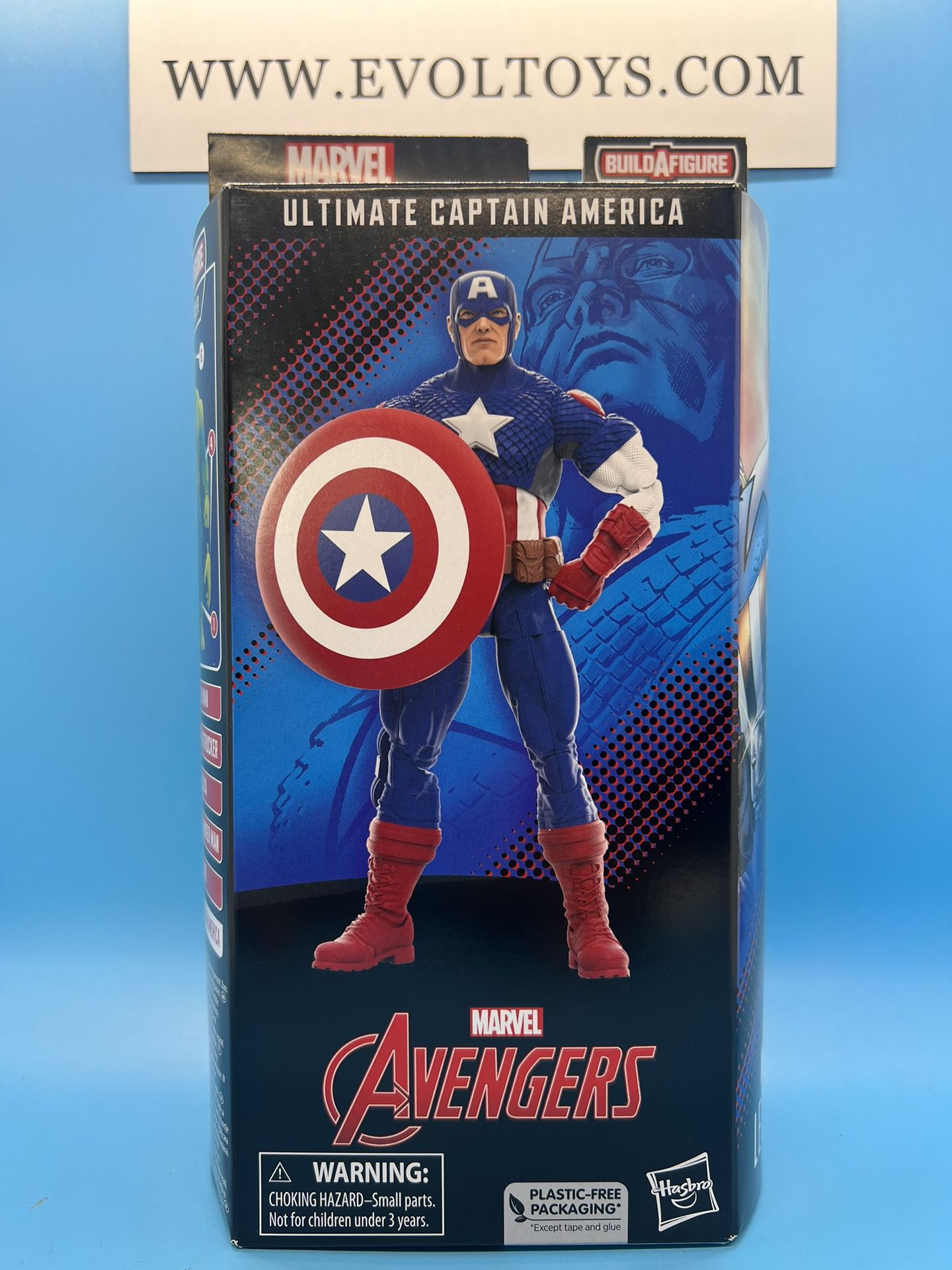 The Avengers (Classic Comic) Marvel Legends Ultimate Captain America (Puff Adder BAF)