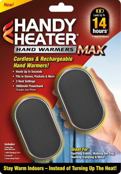 HANDY HEATER HAND WARMERS + POWERBANK SEALED