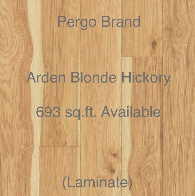 Arden Blonde Hickory 12 mm T x 6.1 in. W Waterproof Laminate Wood Flooring