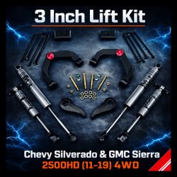 3” Lift Kit – 2011-2019 Chevy Silverado & GMC Sierra 2500HD 