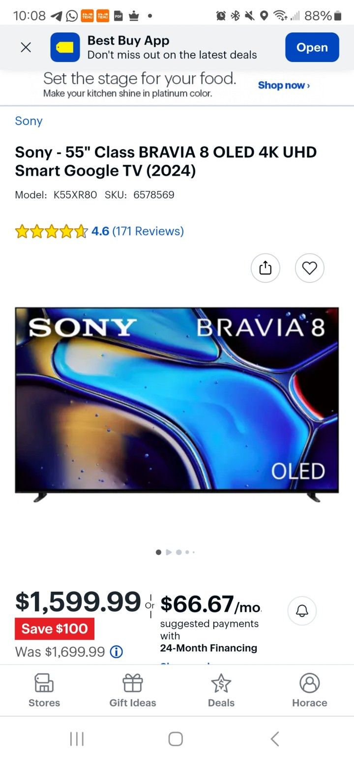 Sony Bravia 8 Oled 55inch