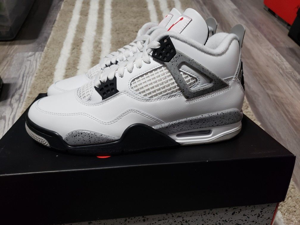 Jordan Retro 4 White Cement 