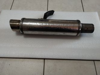 Muffler exhaust stainless tip universal