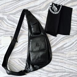 Tuscany Leather Unisex Sling Bag (authentic)