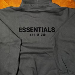 Essential Hoodie, All Black, Size L ( Fits like an XL )