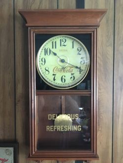 1970’s pendulum coca-cola clock