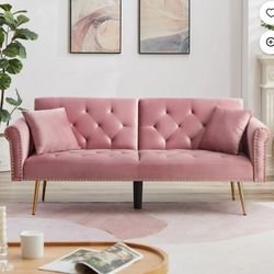 Pink Futton Couch 