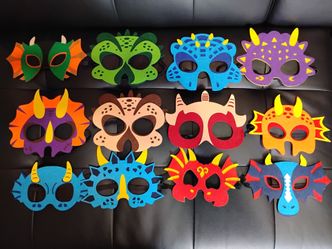 Kids Dinosaur Mask's lot of 12 New