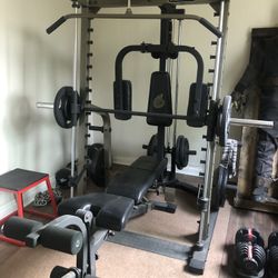 Weight Rack And Weights 