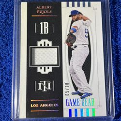 Los Angeles Dodgers Albert Pujols 3 Card Lot 