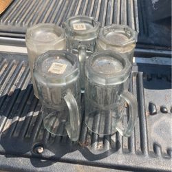 QTY 5 Beer Glasses