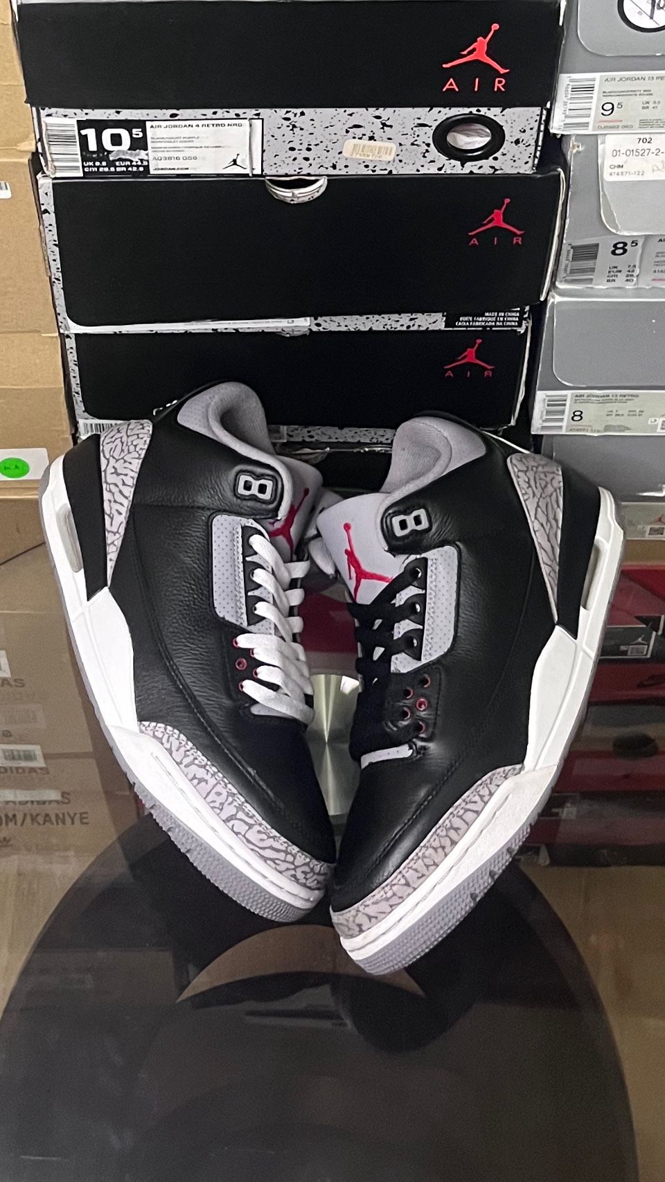 jordan 3 black cement 2024