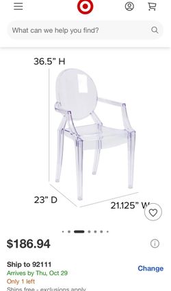 Acrylic ghost chairs (4)