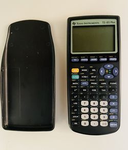 Texas Instruments TI-83 Plus Calculator Black With cover