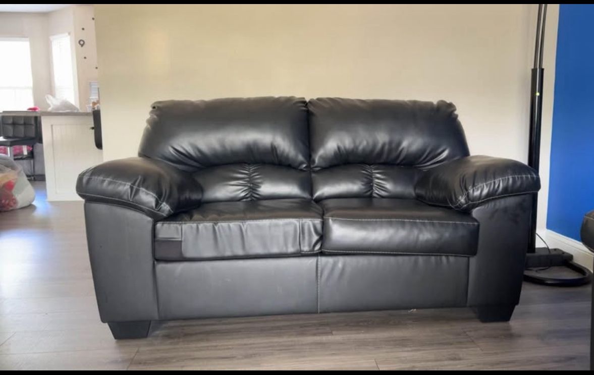NEW* Black Leather Couch