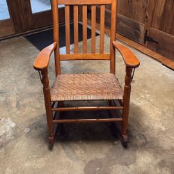 Vintage Wooden Rocking Chair 