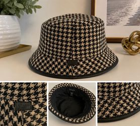 🖤 Authentic Coach Houndstooth Bucket Hat 🖤