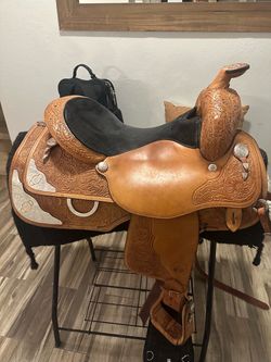 Circle Y Show Saddle with matching bridle and breast collar