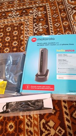Motorola AC 1900 Wi-Fi router plus two phone lines