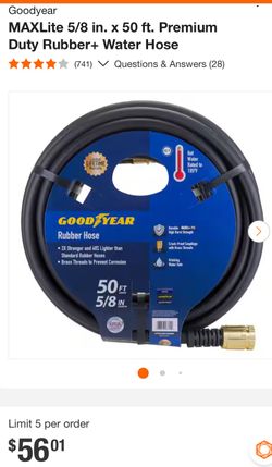 Goodyear 50foot Garden Hose New 
