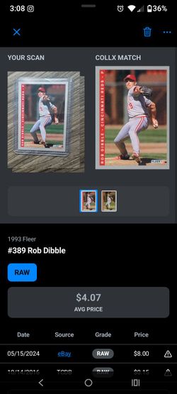 1993 Fleer Rob Dibble #389 Baseball Card