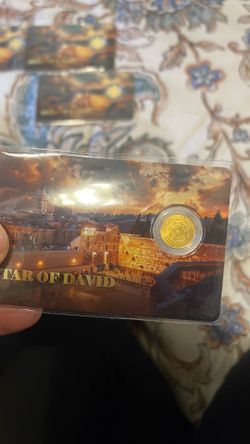 Star of David cold coin .999