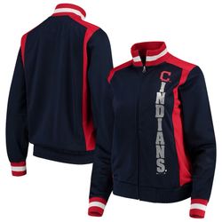 Cleveland Indians G-III 4Her by Carl Banks Women's On Deck Full-Zip Track Jacket