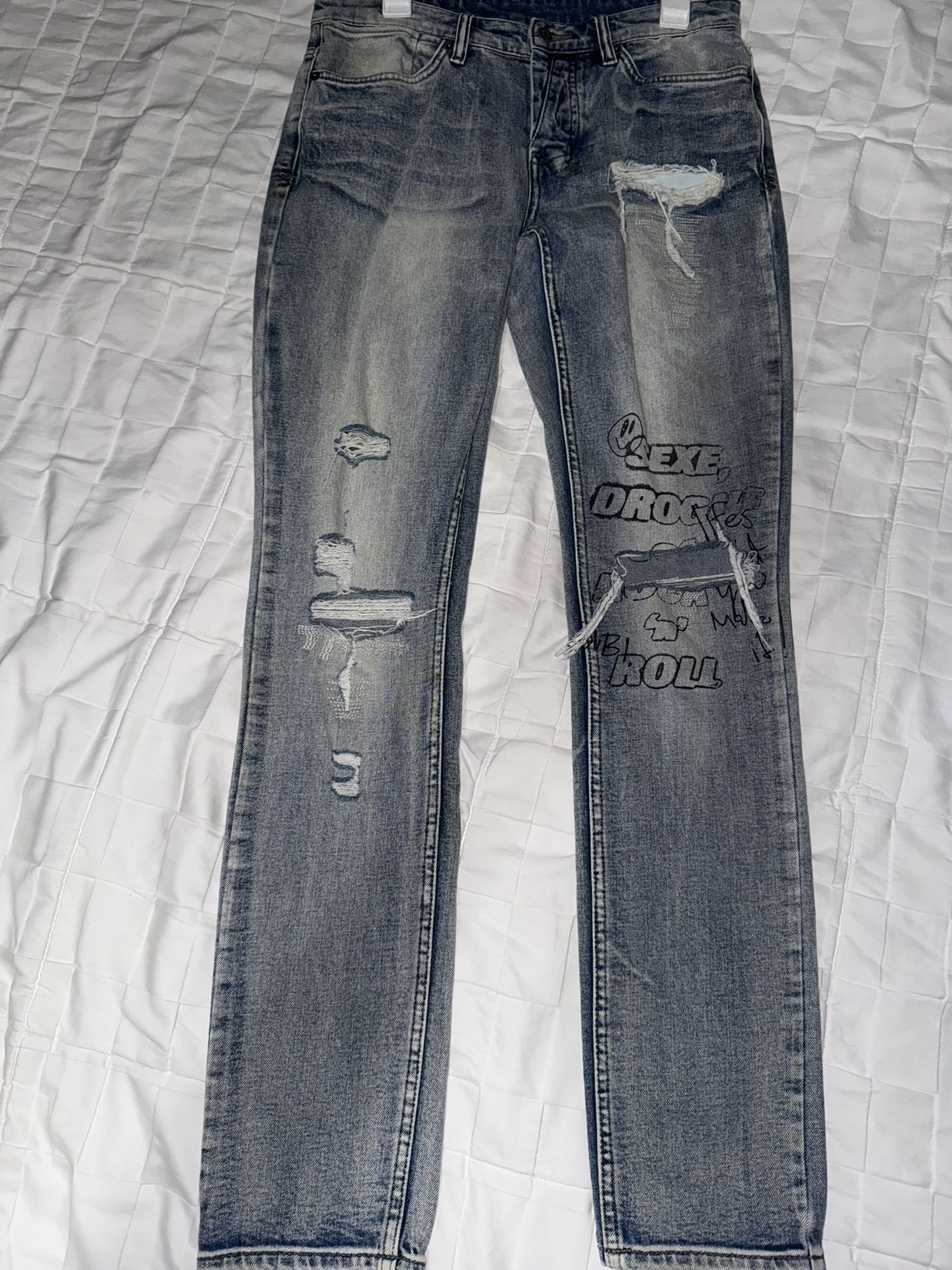 KSUBI VAN WINKLE SEXE DROGUE JEAN IN LIGHT DENIM