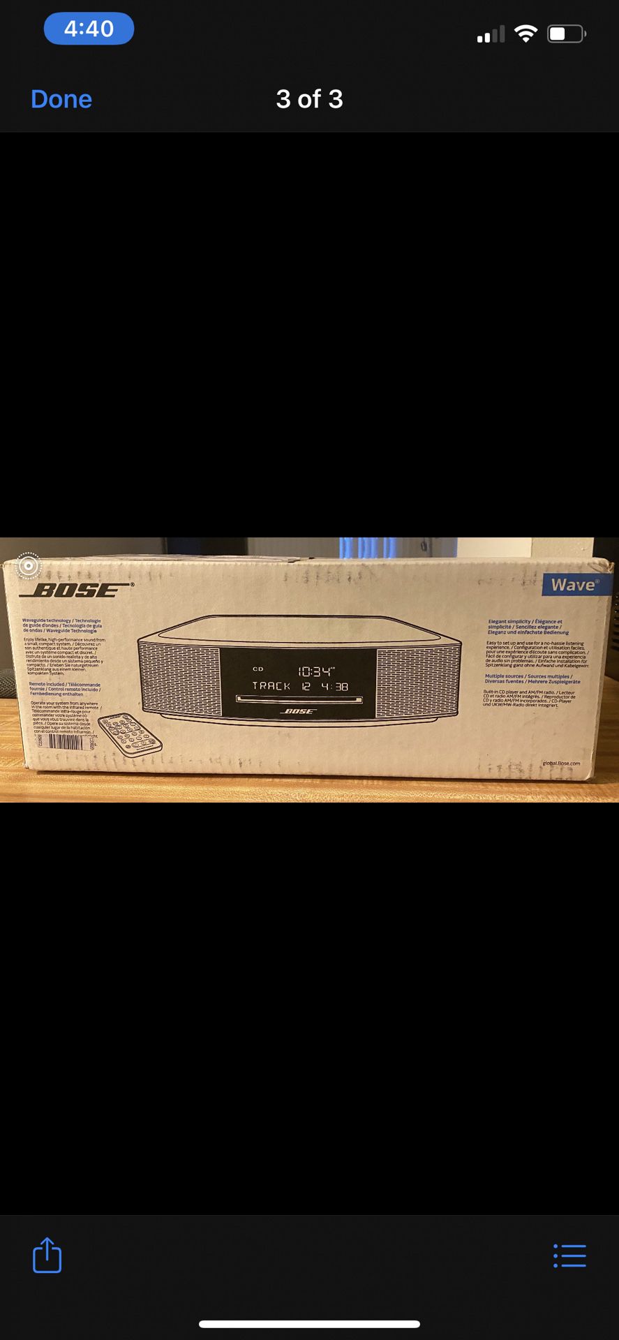 Bose wave music system IV