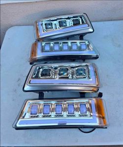 03-06 Silverado Avalanche Headlights Faros Calaveras Micas