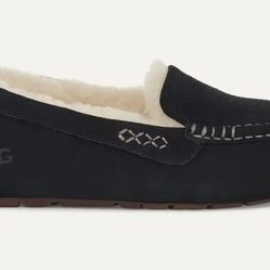UGG Dakota Black Suede Moccasin Slippers
