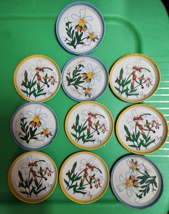 10 Vintage Tigger Lily Trays