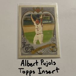 Albert Pujols St. Louis Cardinals All-Star 1st Baseman Topps Short Print Insert Card.
