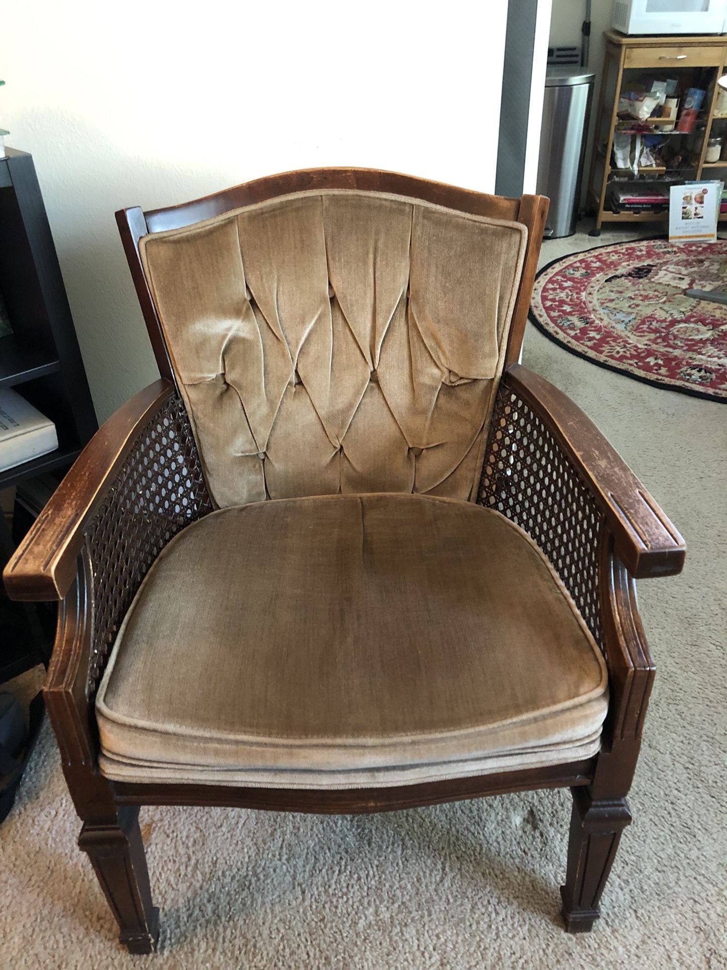 Wingbacked Tufted Chair