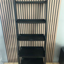 Ladder Shelf Black $50