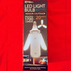 NEW LED light bulb with 3 adjustable panels