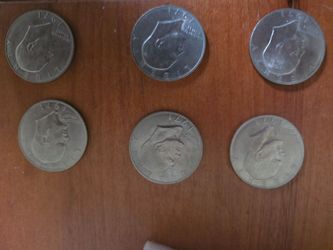 6 Eisenhower Dollars - 1971