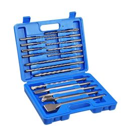 Brand New Rotary Hammer SDS Plus Drill Bit Chisel Set 17 Pieces w/ Case - Handyman Tools - Halloween Sale