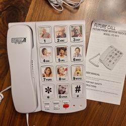 Future Call FC-0613 Picture Phone Programmable One Touch Dialing Seniors Dementia Alzheimers