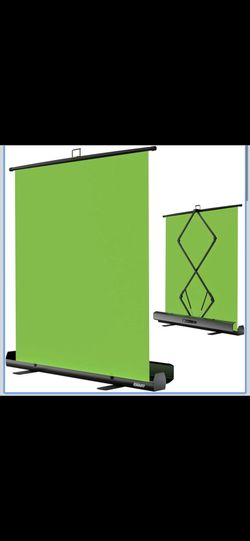 Kshioe Upgrade Green Screen, 58" Wide x 80" Tall Collapsible Chroma Key Panel for Background Removal, Portable & Retractable Wrinkle-Resistant Backdro