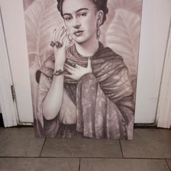 Canvas Portrait Of Frida Kahlo