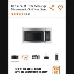 GE 1.6 cu. ft. Over the Range Microwave in Stainless Steel