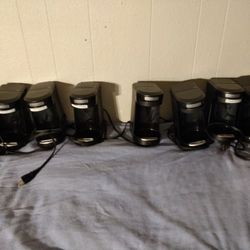 New 1 Cup Coffee Makers  7 Units