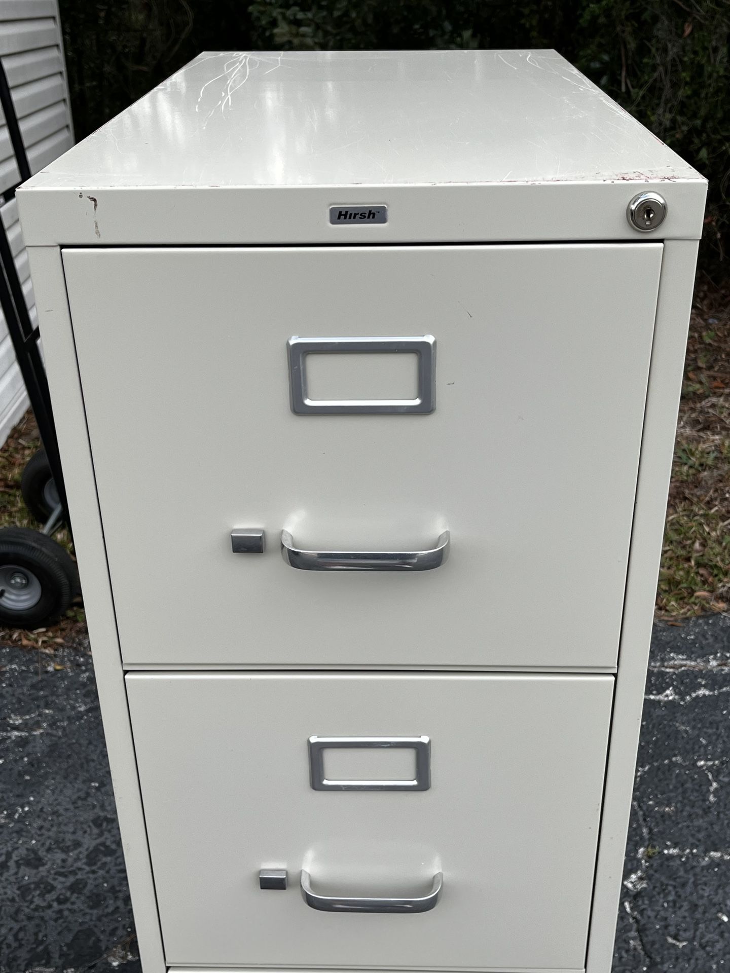 Hirsh Commercial 25” 4 Drawer Letter Vertical File Cabinet