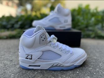 Air Jordan 5 Retro White Sneakers
